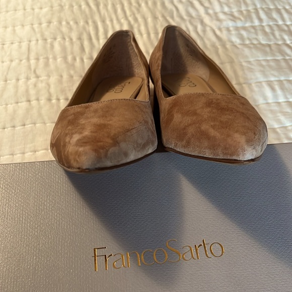 Franco Sarto Callan suede pump mocha 10M - Picture 4 of 10